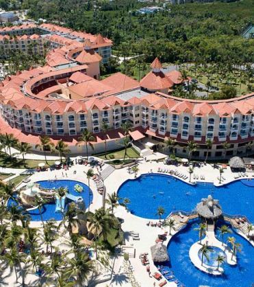 Vista aérea del hotel Occidental Caribe